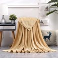 thumbnail image 1 of XZNGL Super Soft Throw Blankets Super Soft Warm Solid Warm Micro Plush Fleece Blanket Throw Rug Sofa Bedding, 1 of 3