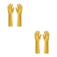thumbnail image 4 of Youkk 2X Rubber Gloves Kitchen Gadget Gardening Tool Exquisite Multipurpose Yard Yellow S 2Set, 4 of 6