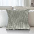 thumbnail image 4 of SIYTUAU Solid Color Corn Strip Cushion Cover For Sofa Pillow Multi Color Corduroy Design 40X40Cm Size 100 Polyester Material Silver Color For Home Decor Cushion Cover Silver, 4 of 6
