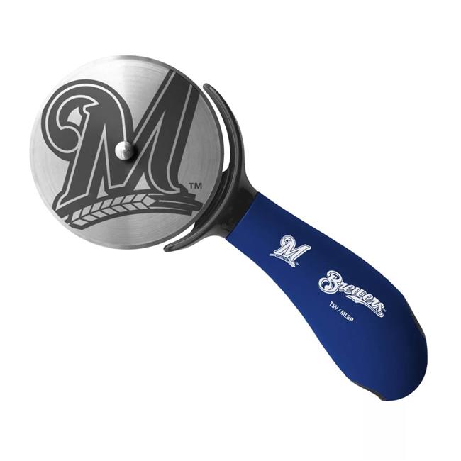 TSV Home PZMLB16 MLB Milwaukee Brasseurs Coupe-Pizza&44; Bleu