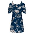 thumbnail image 5 of Robes d'Été Grande Taille pour Femmes 2024 à Imprimé, Manches Courtes, Épaules Dénudées, Col Rond, Économisez jusqu'à 65 % de Rabais!, 5 of 5