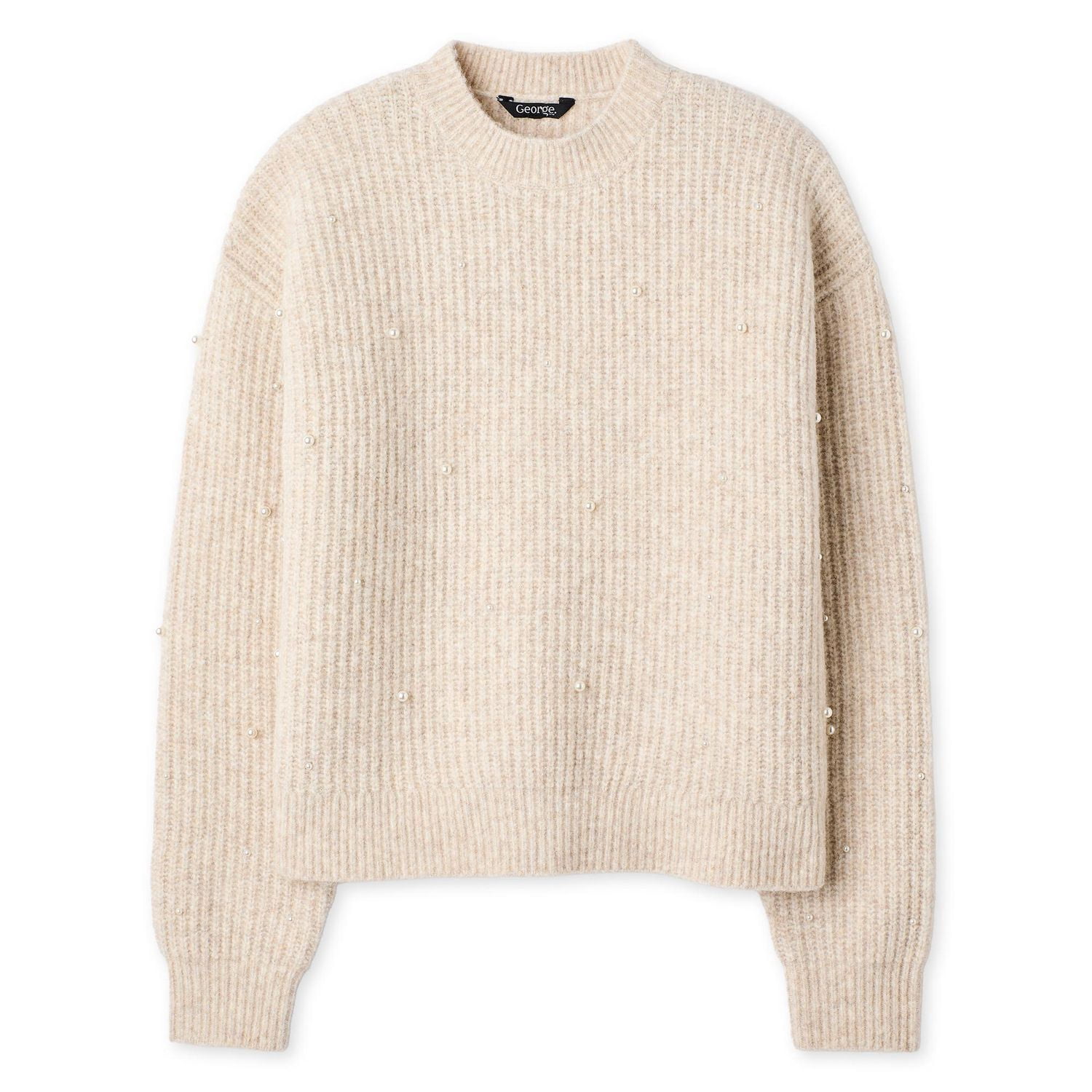 George Women's Pearl Embellished Sweater - Walmart.ca
