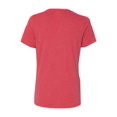 thumbnail image 2 of Bella Canvas 6400 - T-Shirt en Jersey à Manches Courtes Décontracté, 3TG, Mélange Rouge, 2 of 3
