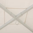 thumbnail image 4 of Sunjoy Pergola moderne en acier 10 x 10 pi avec auvent , blanc, 4 of 10