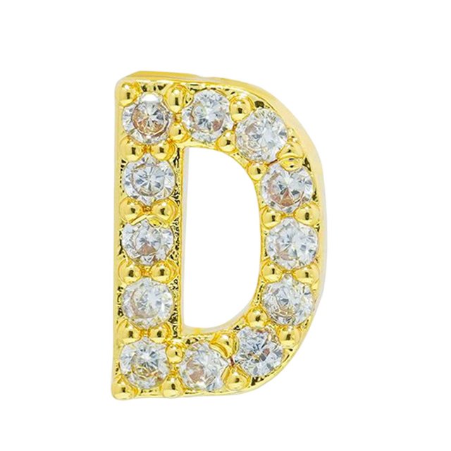 tredstone Simple Design Letter Rhinestone Earring Party Hiking Portable Stud Earrings Photo Shooting Ear Decor Jewellery D