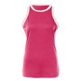 thumbnail image 4 of HBFAGFB Débardeurs pour Femmes Mode Col Rond Sans Manches Hauts Ajustés Légers Polyvalents Camisole Rose Vif Taille g, 4 of 4