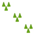 thumbnail image 1 of maskred 3pack/lot Soccer Training Cones For Road Safety - Highway Reflective Green 23cm 3Set, 1 of 6