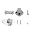 thumbnail image 2 of Gorgeri Handle Lock, Half-Moon Push Button Latch Furniture Handle  Cupboard Cabinet Door Lock, 2 of 8