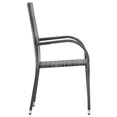 thumbnail image 2 of vidaXL 7 Piece Garden Dining Set Grey and Black, 2 of 5