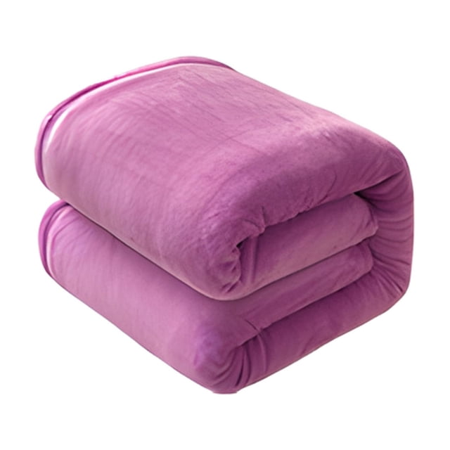 Super Soft Warm Solid Warm Fleece Blanket Throw Rug Sofa Bedding 70x100cm