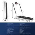 thumbnail image 3 of SuperFit Tapis Roulant 2,25 Hp 2-en-1 Pliant sous le Bureau avec Télécommande Application, 3 of 10