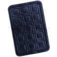 thumbnail image 1 of Clara Clark Bathroom Rugs, Velvet Memory Foam Bath Mat, Ultra Soft Non Slip and Absorbent - Waffled - Large - Navy, 1 of 6