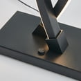 thumbnail image 2 of Artika Wavey Modern Table Lamp, Black, 2 of 5