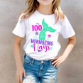 thumbnail image 2 of TZEWGL Chemise Décontractée pour Fille Garçon Mignonne à Imprimé Graphique Col Rond Manches Courtes Vêtements pour Infnants Taille 6-7T, 2 of 4
