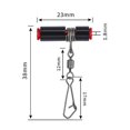 thumbnail image 4 of Almencla Glissière à Glissière Robuste Anti-Enroulement Pivotante Pêche Équilibre Noir 23 mm, 4 of 5