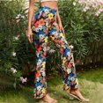 thumbnail image 4 of Birdeem Pantalons Longs Décontractés pour Femmes Taille Haute Été Imprimé, 4 of 8