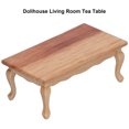 thumbnail image 2 of Accessoires de Décoration de Maison de Poupée, Table à Thé pour Salon pour Maison de Poupée 1/12 Modèle de Mobilier en Bois Simulation, 2 of 9