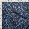 thumbnail image 4 of oneOone Coton Jersey Bleu Royal Tissu Abstracts Robe Tissu Tissu Imprimé par la Cour 58 Pouces de Large, 4 of 4