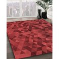 thumbnail image 3 of Ahgly Company Tapis d'Intérieur Lavables à la Machine, Ronds, Rouges, 6' Ronds, 3 of 7