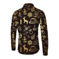 thumbnail image 3 of Innerwin Chemise Tunique Boutonnée pour Hommes Col à Revers Confortable Chapeau L, 3 of 4