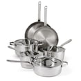 thumbnail image 1 of Tramontina Tempo Tri-Ply Base Stainless Steel 10-Piece Cookware Set with Glass Lids, Pots and Pans Kitchen Set, Induction-Ready, Oven-Safe, Dishwasher-Safe, 1 of 11