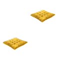 thumbnail image 2 of Wweixi Cushion Pad For Square Chair - Soft And Comfortable Wide Range Of Uses Square Chair Cushion Yellow Checkerboard 2Set, 2 of 6