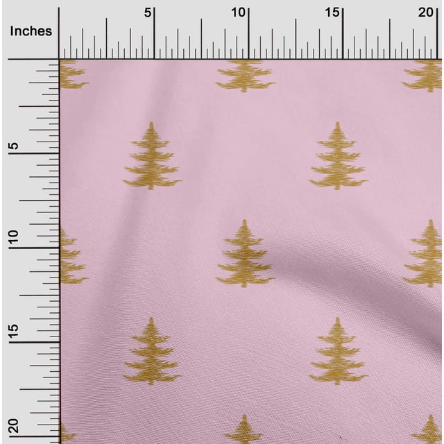 oneOone Viscose Jersey Fabric Christmas Tree Ikat Print Fabric By Yard 60 Inch Wide