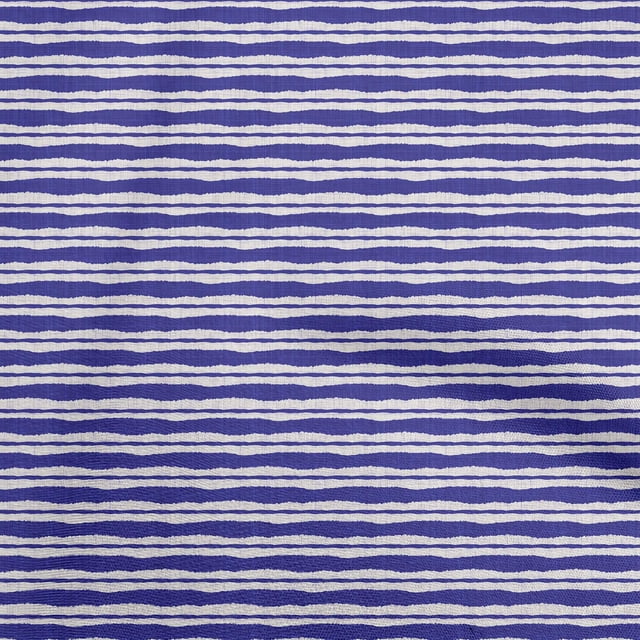 oneOone Tissu Popeline de Coton Violet Foncé Rayures Tissu pour Robe Tissu Imprimé au Mètre 56 Pouces de Large