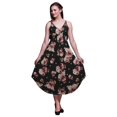 thumbnail image 1 of Bimba Robe de Plage Bohème Sans Manches Midi à Bretelles Imprimée Florale pour Femme - Très Petit, 1 of 1