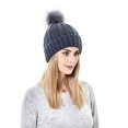 thumbnail image 2 of Vaidha Elastic Ribbed Knit Hat For Hair Protection Protects The Hairstyle With A And Elastic Satin Knit Hat That Is Loose And Warm, 2 of 3