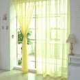 thumbnail image 3 of XZNGL 1 PCS Pure Color Tulle Door Window Curtain Drape Panel Sheer Scarf Valances, 3 of 4
