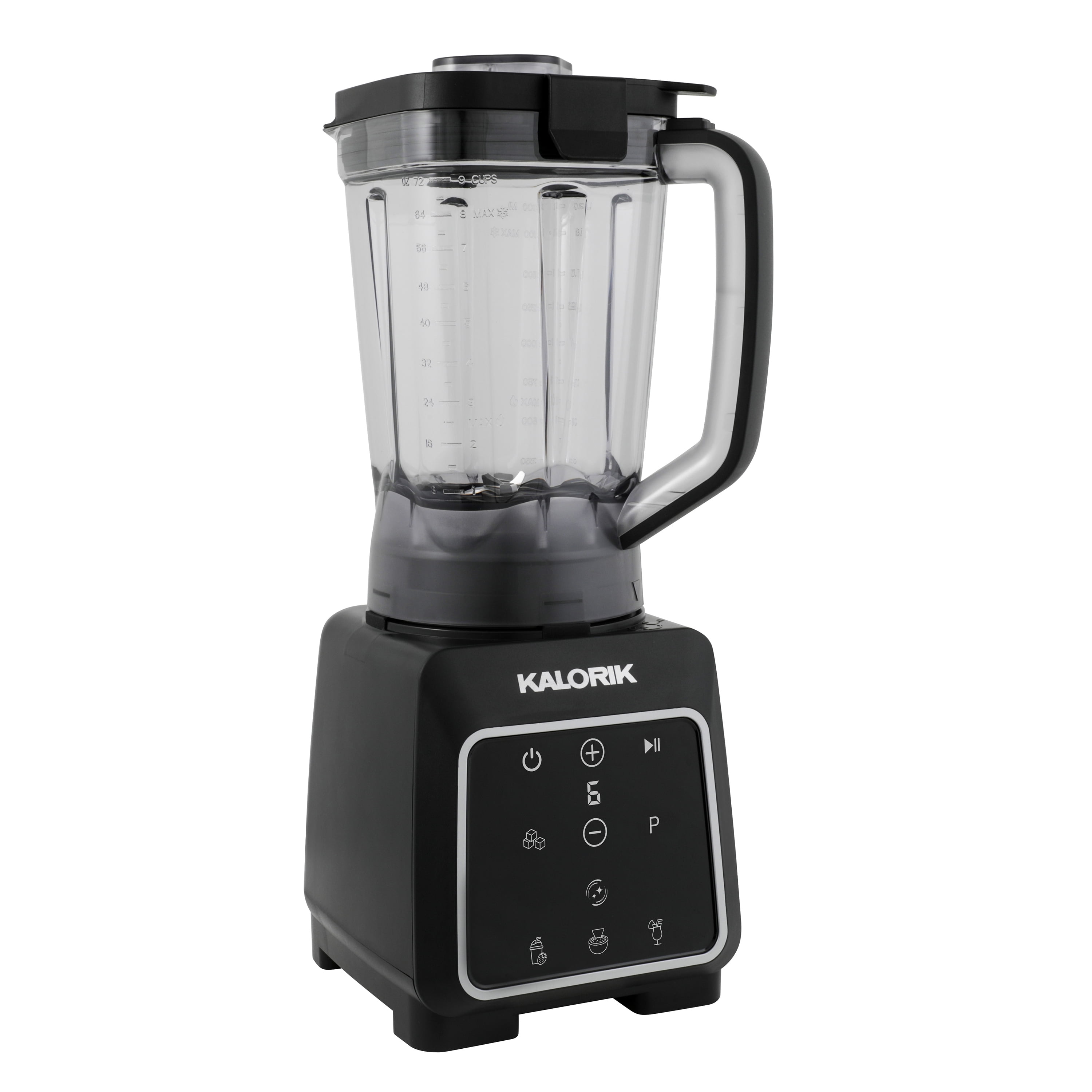 Kalorik 1800 Watt High-Performance Programmable Blender, Designer Series in Black/Silver (BLKA18BS43CA)