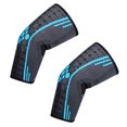 thumbnail image 3 of 1 Pair Elbow Compression Sleeve, Nylon Elastic Elbow Compression Support Sleeve Anti Slip Breathable Elbow Braces for Workout, Weightlifting, 3 of 8