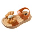 thumbnail image 1 of B91xZ Chaussures de Robe pour Fille, Ballerines Plates avec Bride à la Cheville, Orange 8, 1 of 3