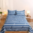 thumbnail image 4 of Full Size Sheet Sets,Bedding Set Bedding Sheet and Pillowcase 3 Piece Set with 2 Pillowcases 1 Flat Sheet Sheet Set Shrink Counterac Fade Counteractive Easy Care,Full Size Sheet Set, 4 of 7