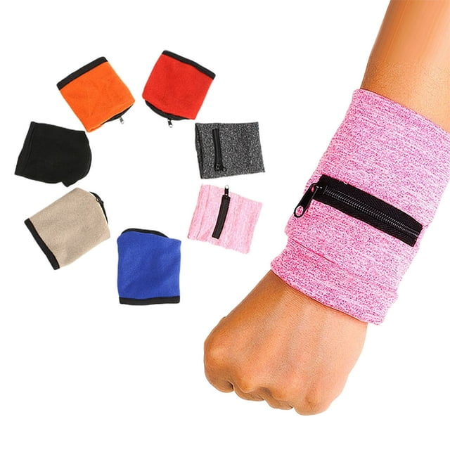 Running Sport Travel Zipper Wrist Wallet Band Coin Key Holder Storage Pouch