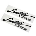 thumbnail image 3 of 2 Pieces Limited Edition Emblem Pet Car Decal Bumper Sticker Decoration Black, 3 of 10