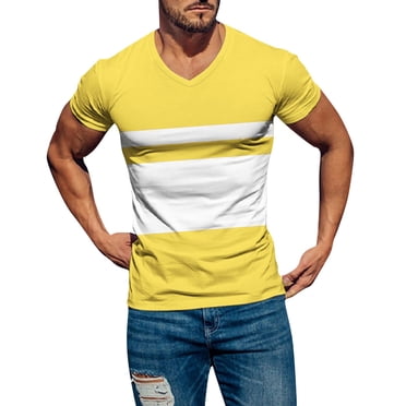 Ketyyh-chn99 Mens T-Shirts Polo Shirts for Men 2024 Summer Mens Cotton Crew Neck Short Sleeve T-Shirts Red,3XL
