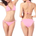 thumbnail image 1 of ylioge Womens Swimsuits Bikini Sets Two-Piece Solid Thongs Bathing Suits, 1 of 6