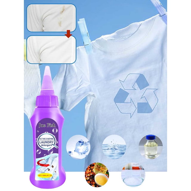 RYRDWP Active Enzyme Laundry Detergent Laundry Stain Remover Laundry Detergent 120ml