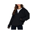 thumbnail image 2 of Veste à Capuche Décontractée à Manches Longues pour Femmes Zip Outwear Couleur Unie avec Poches Sweat Automne, 2 of 9