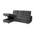 thumbnail image 3 of Topline Home Furnishings 2-piece Sectional with Left Side Storage Chaise, Grey, 3 of 5