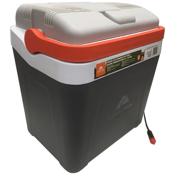 Refurbished Ozark Trail OT-25 HighLine 26 Quart 12-volt Electric Cooler (25L ), 30 can capacity
