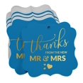 thumbnail image 3 of Inkdotpot Real Gold Foil Bracket Shape Paper Hang Tags Thanks From The New Wedding Favor Tags Pack Of 50, 3 of 7
