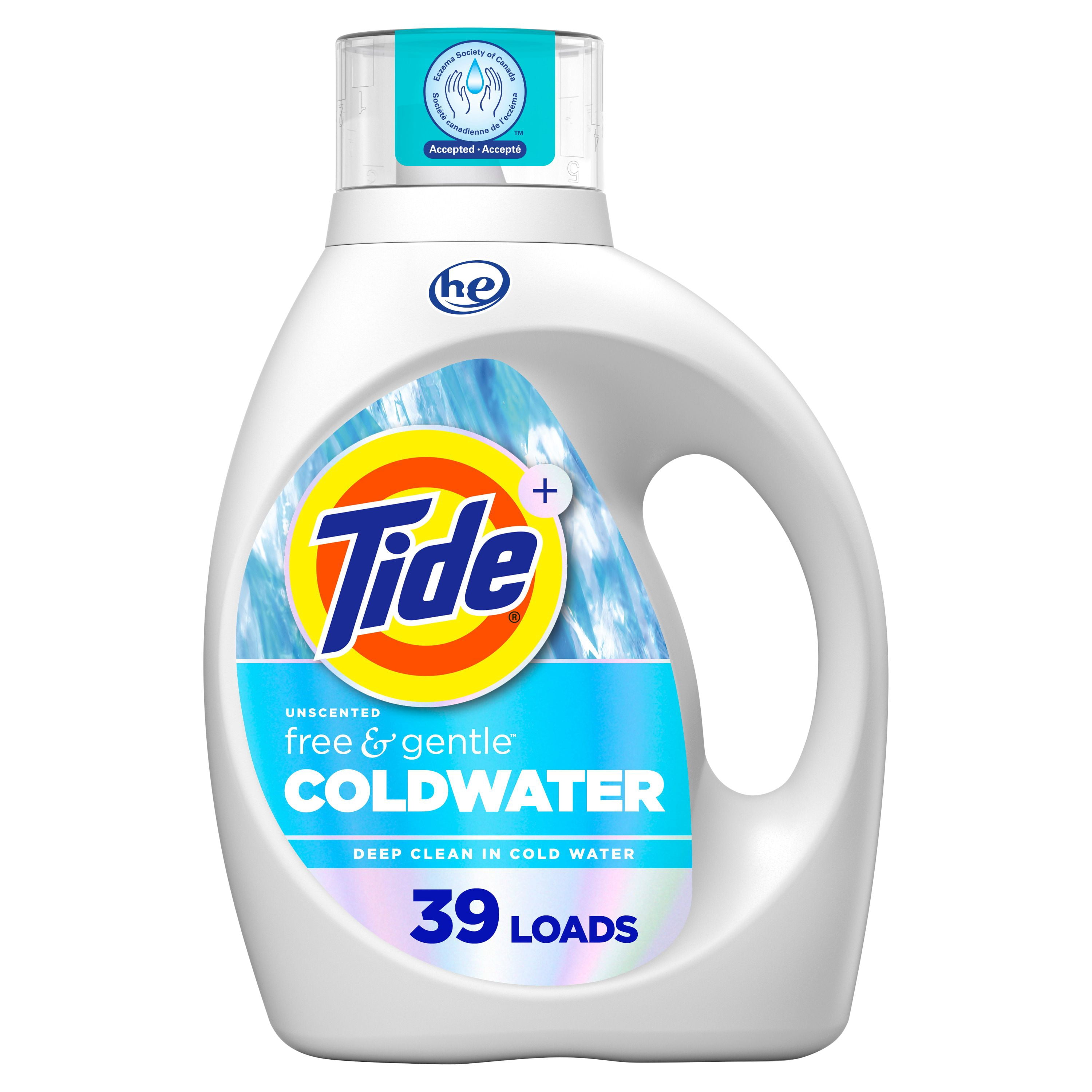 Tide Ultra Coldwater Liquid Laundry Detergent, Original Scent, Laundry Detergent Liquid Formulated for Cold Water, 1.62 Litres, 39 Wash Loads