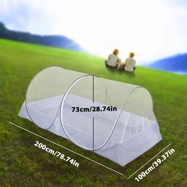 Birdeem Folding Netting Bed Tent Portable Mosquito Netting with Bottom Camping Tent Fine Mesh Mosquito Net for Adults Kids Travel Camping Backyards Canopy