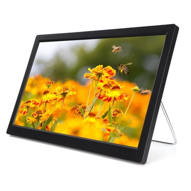 Téléviseur LED Portable de 13 Pouces, Petit Téléviseur à Écran Plat, Téléviseur Numérique ATSC Portable HD pour Voiture, Camping et Cuisine
