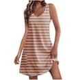 thumbnail image 1 of FcBaudy Robe Sans Manches à Col Rond, Robes d'Été pour Femmes, Robes pour Femmes Robe Décontractée pour Femmes avec Poches Robe Bohème d'Été de Plage Robe T-Shirts Robe Col Ample Robes Débardeur Femmes Robe, 1 of 4