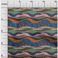 thumbnail image 2 of oneOone Georgette Viscose Forest Green Fabric Floral Craft Projects Decor Fabric Printed By The Yard 42 Inch Wide, 2 of 5
