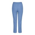 thumbnail image 4 of Timegard Womens Plus Size Pants Elastic Waisted Solid Color Lightweight Pants Lounge Trousers Pockets, 4 of 4